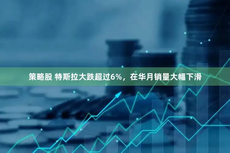 策略股 特斯拉大跌超过6%，在华月销量大幅下滑